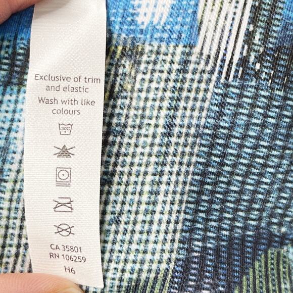 Lululemon Womens Size 4 Wunder Under Hi-Rise 7/8 Tight 25" Sun Dazed Multi Blue - Picture 10 of 11